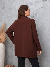 Load image into Gallery viewer, Plus Size Lapel Collar Long Sleeve Blazer