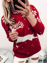 Load image into Gallery viewer, Reindeer &amp; Snowflake Sweater