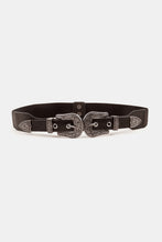 Load image into Gallery viewer, Symmetrical Zinc Alloy Buckle PU Leather Belt
