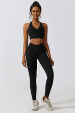 Load image into Gallery viewer, Crisscross Sports Bra and Leggings Set