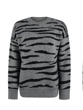 Load image into Gallery viewer, Round Neck Drop Shoulder Sweater