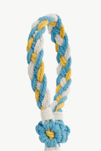 Load image into Gallery viewer, Floral Braided Wristlet Key Chain