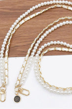 Load image into Gallery viewer, Pearl PU Crossbody Chain