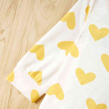 Load image into Gallery viewer, Baby Girl Heart Print Ruffle Hem Dress