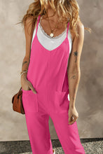 Load image into Gallery viewer, Pocketed Spaghetti Strap Wide Leg Jumpsuit