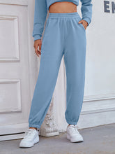 Load image into Gallery viewer, Elastic Waist Joggers with Pockets