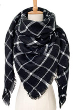 Load image into Gallery viewer, Plaid Imitation Cashmere Scarf