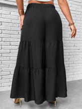 Load image into Gallery viewer, Plus Size Tiered Wide Leg Pants