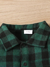 Load image into Gallery viewer, Baby Plaid Long Sleeve Snapped Jumpsuit