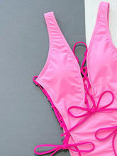 Load image into Gallery viewer, BARBIE GIRL Lace-Up One-Piece Swimsuit
