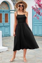 Load image into Gallery viewer, Smocked Spaghetti Strap Midi Dress