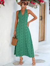 Load image into Gallery viewer, Printed Open Back Sleeveless Maxi Dress