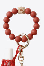 Load image into Gallery viewer, Evil Eye Beaded Keychain with Tassel