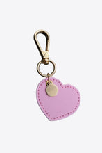 Load image into Gallery viewer, Assorted 4-Pack Heart Shape PU Leather Keychain