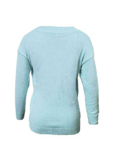 Load image into Gallery viewer, V-Neck Drop Shoulder Sweater