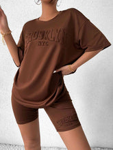 Load image into Gallery viewer, BROOKLYN NYC Graphic Top and Shorts Set