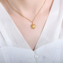 Load image into Gallery viewer, Titanium Steel Sun Shape Pendant Necklace