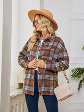 Load image into Gallery viewer, Plaid Collared Shirt Jacket