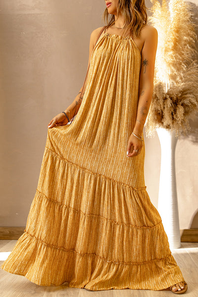 GOLDEN GYAL Maxi Dress