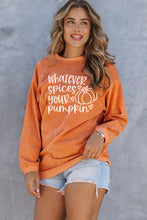 Load image into Gallery viewer, WHATEVER SPICES YOUR PUMPKIN Graphic Sweatshirt