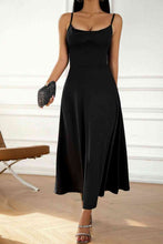 Load image into Gallery viewer, Spaghetti Strap Lace-Up Dress