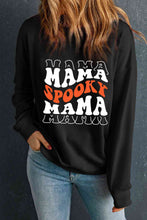 Load image into Gallery viewer, Round Neck Long Sleeve SPOOKY MAMA Sweatshirt