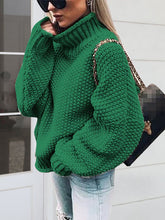Load image into Gallery viewer, Turtleneck Long Sleeve Sweater