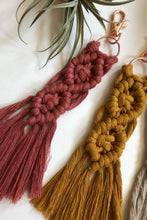 Load image into Gallery viewer, Assorted 4-Pack Macrame Fringe Keychain