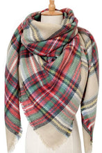 Load image into Gallery viewer, Plaid Imitation Cashmere Scarf