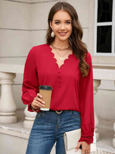 Load image into Gallery viewer, V-Neck Long Sleeve Blouse