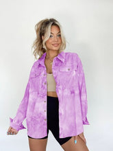 Load image into Gallery viewer, Tie-Dye Button Up Long Sleeve Shirt