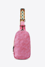 Load image into Gallery viewer, Adjustable Strap PU Leather Sling Bag