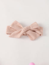 Load image into Gallery viewer, Baby Girl Waffle-Knit Tie-Shoulder Top and Shorts Set