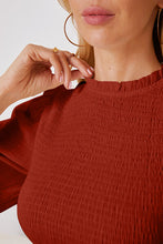Load image into Gallery viewer, Frill Balloon Sleeve Ruffle Hem Mini Dress