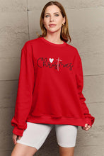 Load image into Gallery viewer, Simply Love Full Size CHRISTMAS Long Sleeve Sweatshirt