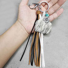 Load image into Gallery viewer, Turquoise Fringe Detail Key Chain