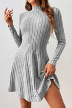 Load image into Gallery viewer, Mock Neck Long Sleeve Mini Dress