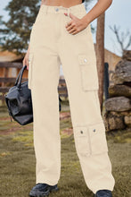 Load image into Gallery viewer, Loose Fit Long Jeans with Pockets