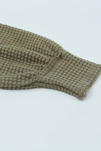 Load image into Gallery viewer, Waffle-Knit Notched High-Low Top