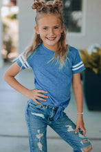 Load image into Gallery viewer, Girls Striped Tie Front T-Shirt
