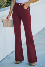 Load image into Gallery viewer, High Waist Flare Jeans with Pockets