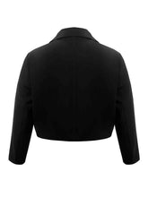 Load image into Gallery viewer, Plus Size Buttoned Lapel Collar Long Sleeve Blazer