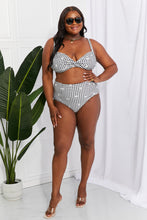 Load image into Gallery viewer, Marina West Swim Take A Dip Twist High-Rise Bikini in Black