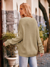 Load image into Gallery viewer, Waffle-Knit Long Sleeve Sweater