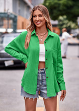 Load image into Gallery viewer, Textured Dropped Shoulder Longline Shirt