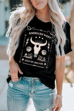 Load image into Gallery viewer, Graphic Round Neck Short Sleeve Tee