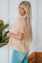 Load image into Gallery viewer, Embroidered Tassel Flounce Sleeve Babydoll Blouse