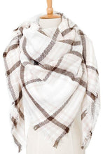 Load image into Gallery viewer, Plaid Imitation Cashmere Scarf