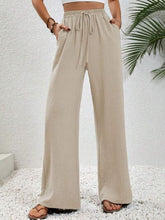 Load image into Gallery viewer, Wide Leg Drawstring Pants