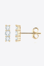 Load image into Gallery viewer, Heartbeat Rhythm 925 Sterling Silver Moissanite Stud Earrings